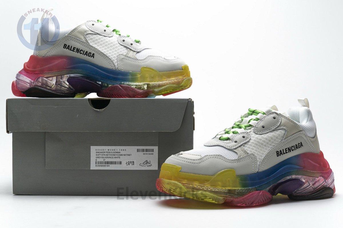 544351 w09e1 1895 Ba*len*cia*ga triple s rainbow