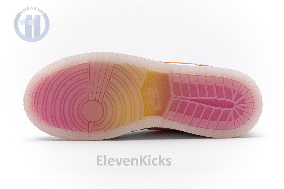 CV4611-100 Air Jordan 1 Mid GS “Edge Glow”