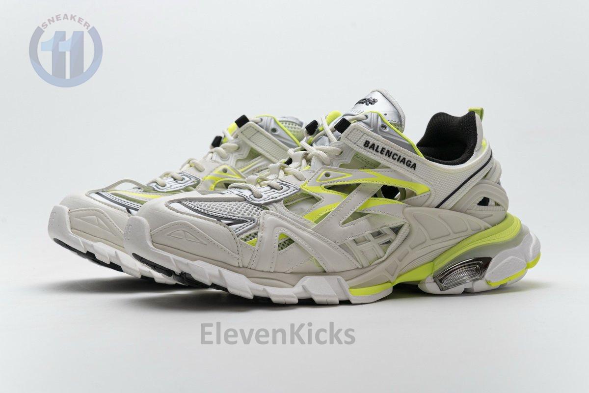 568515 W2ON3 9073 Blenciaga Track 2 Sneaker White Fluo Yellow