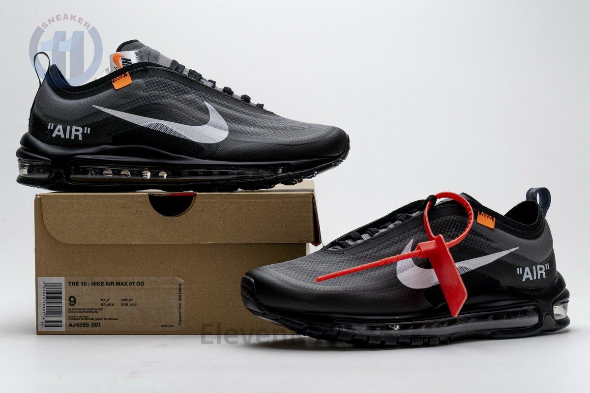 AJ4585-001 Off-White x Nike Air Max 97 All Black