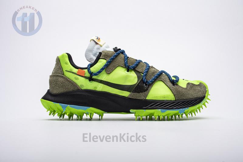 OFF WHITE X Nike Zoom Terra Kiger 5 White Electric Green CD8179-300