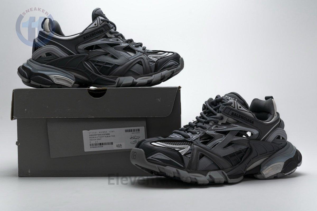 570391 W2GN3 1285 Blenciaga Track 2 Sneaker Medium Grey