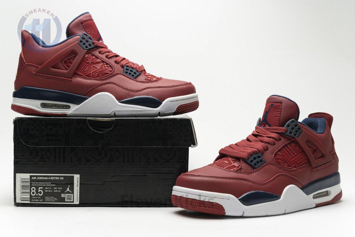 CI1184-617 Air Jordan 4 Retro FIBA Gym Red