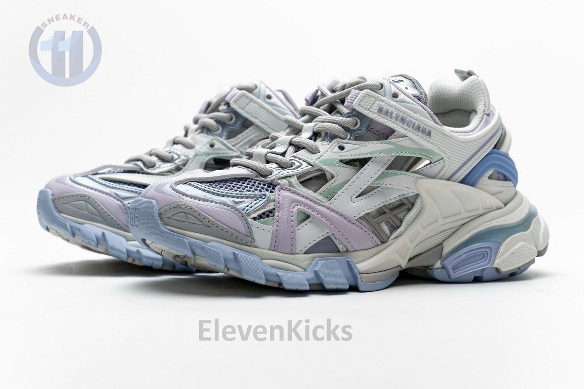 568615 W2GN3 9045 Blenciaga Track 2 Sneaker White Light Blue