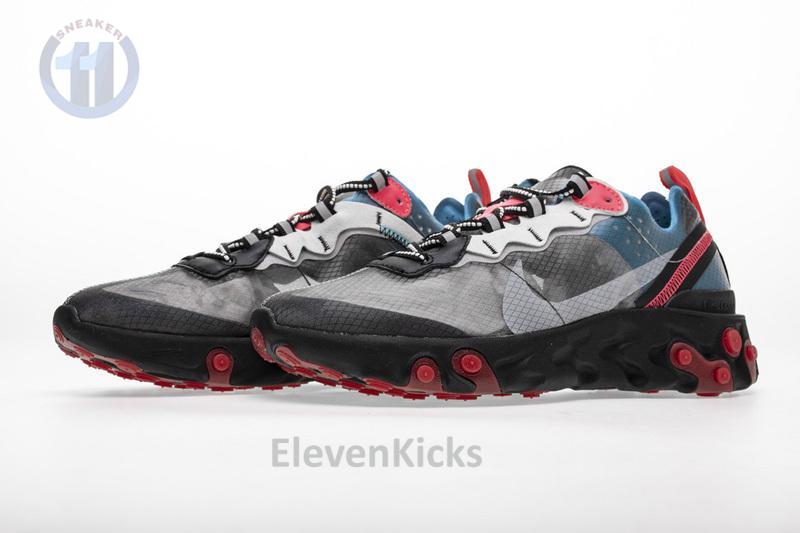 Nike React Element 87 “Blue Chill Solar Red”AQ1090-006