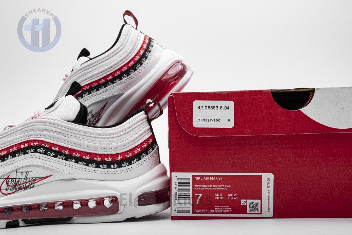Nike Air Max 97 White University Red CK9397-100