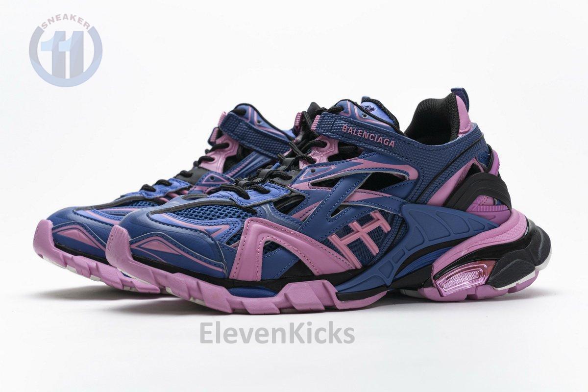 570391 W2GN3 4050 Blenciaga Track 2 Sneaker Blue Pink