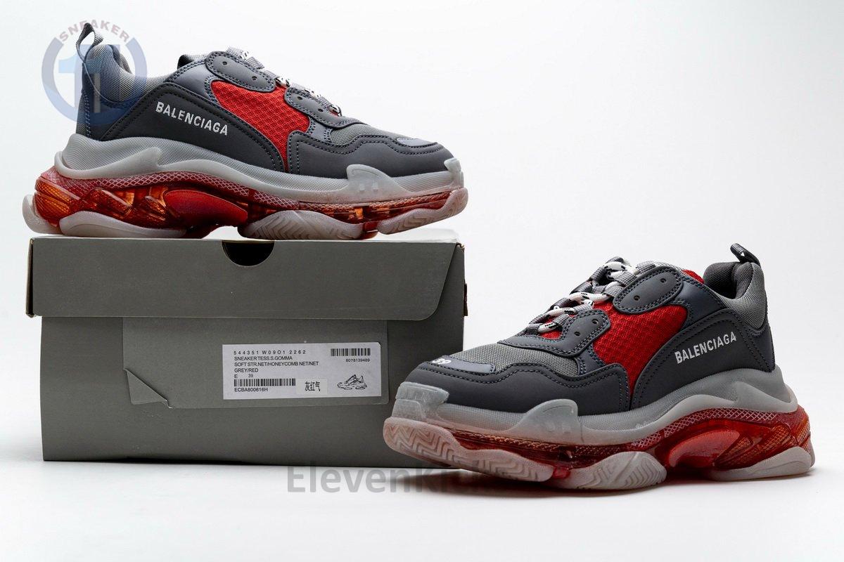 544351 w09o1 2262 Ba*len*cia*ga triple s grey red