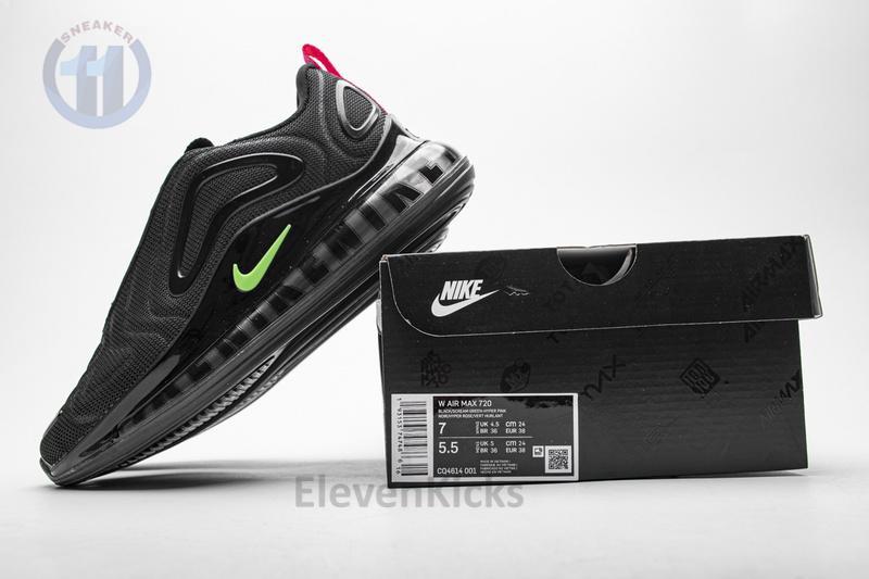 CQ4614-001 Air Max 720 Black Hyper Pink Scream Green