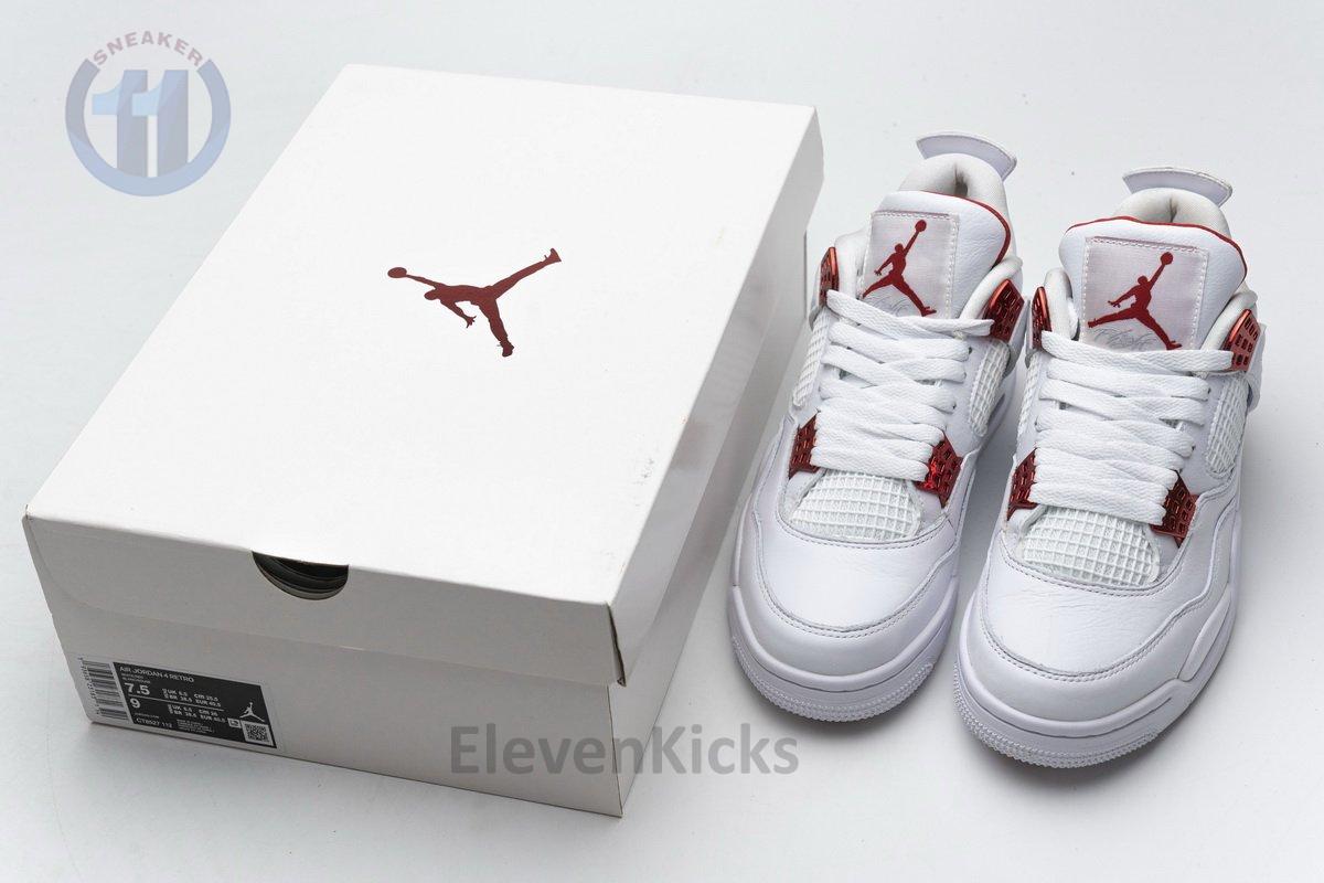CT8527-112 Air Jordan 4 Retro “Metallic Red”