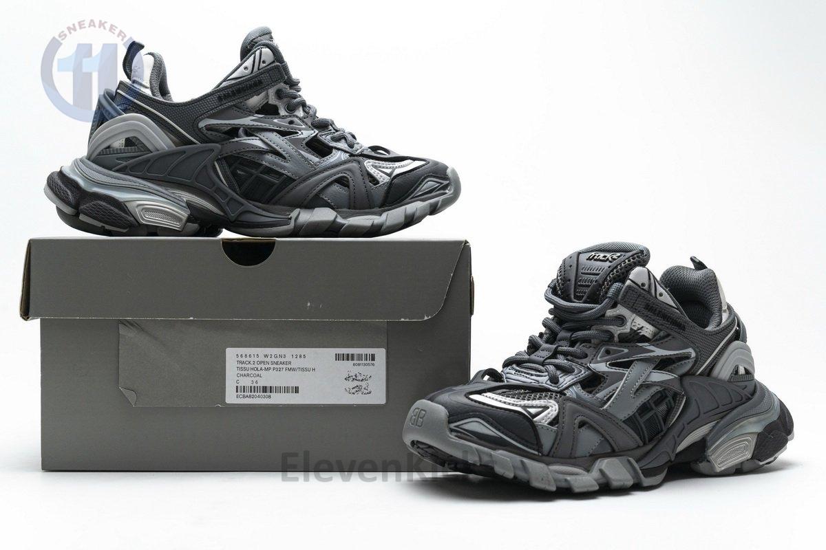 568615 W2GN3 1285 Blenciaga Track 2 Sneaker Charcoal
