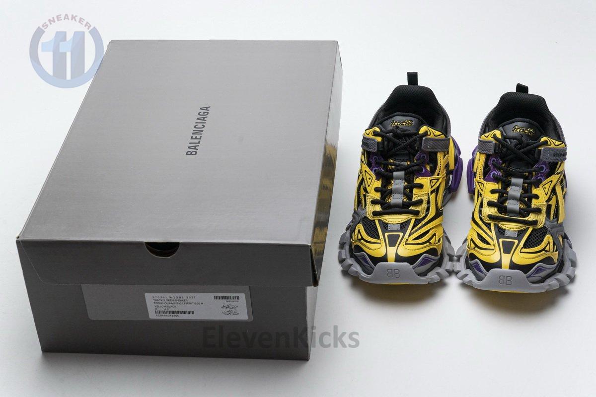 570391 W2GN1 2027 Blenciaga Track 2 Sneaker Yellow Black