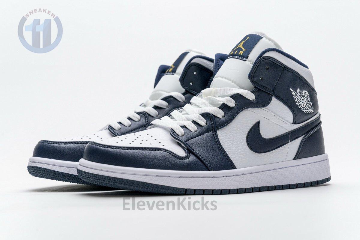 554724-174 Air Jordan 1 Mid Obsidian
