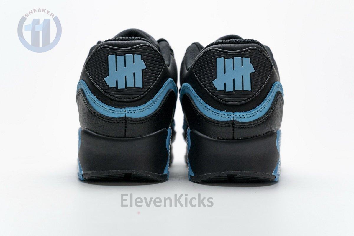 CJ7197-002 Undefeated x Nike Air Max 90 Black Blue Fury