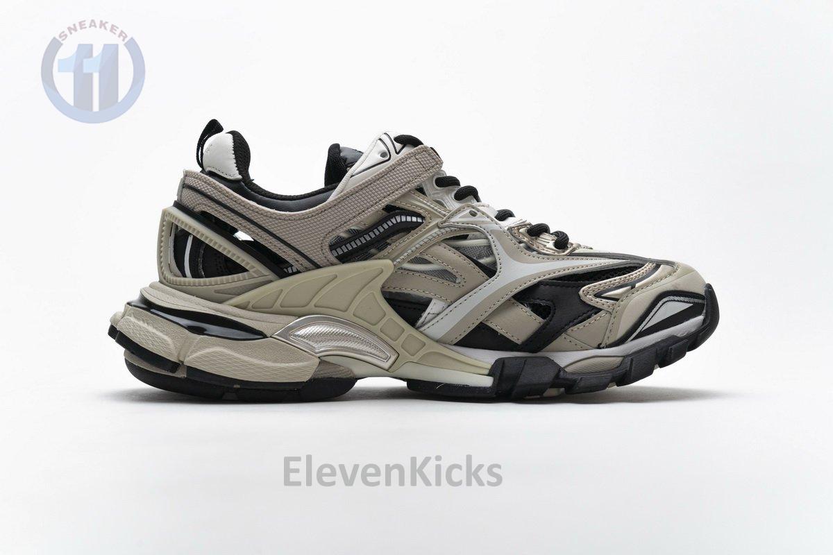 570391 W2GN9 2009 Blenciaga Track 2 Sneaker Champagne Black