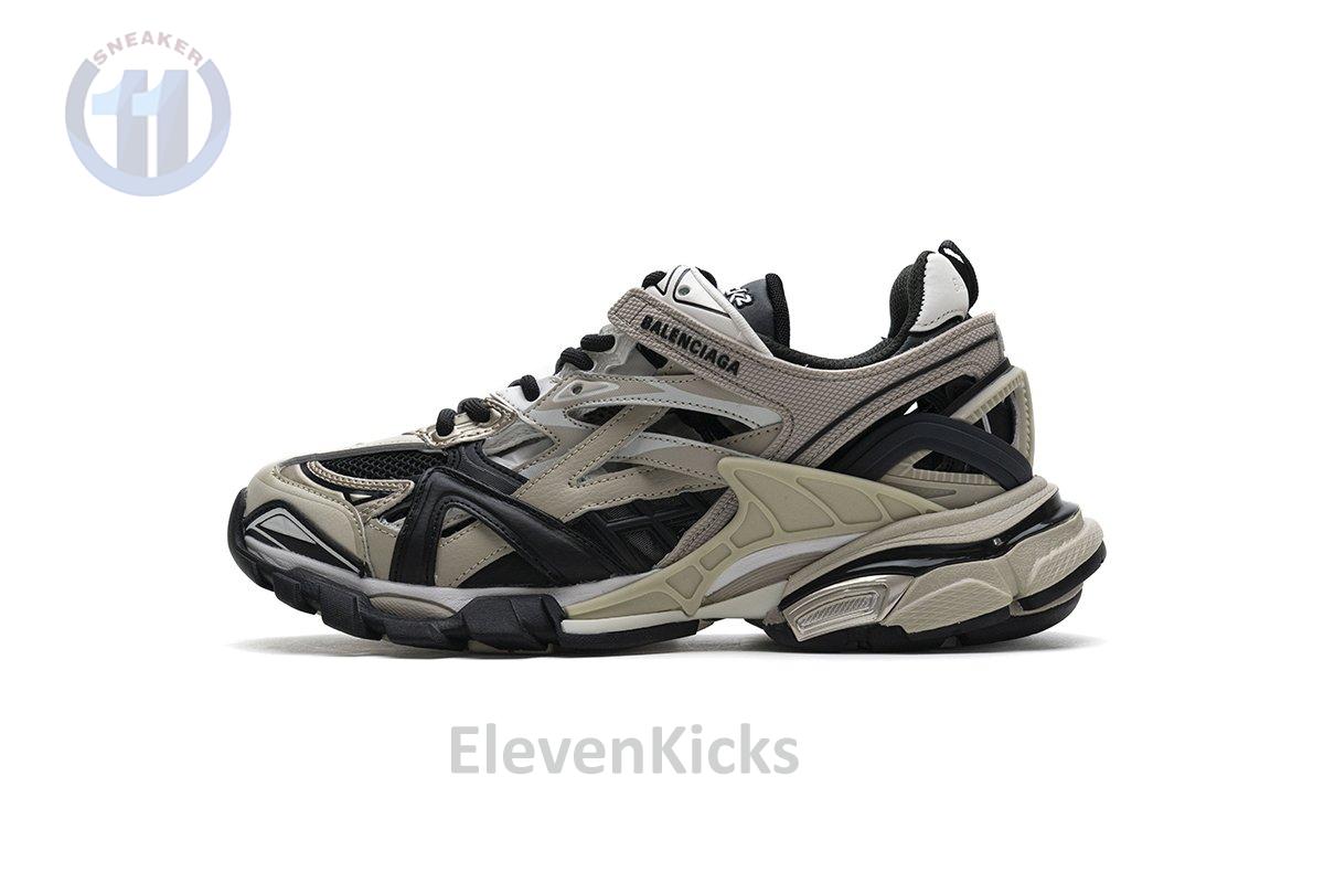 570391 W2GN9 2009 Blenciaga Track 2 Sneaker Champagne Black