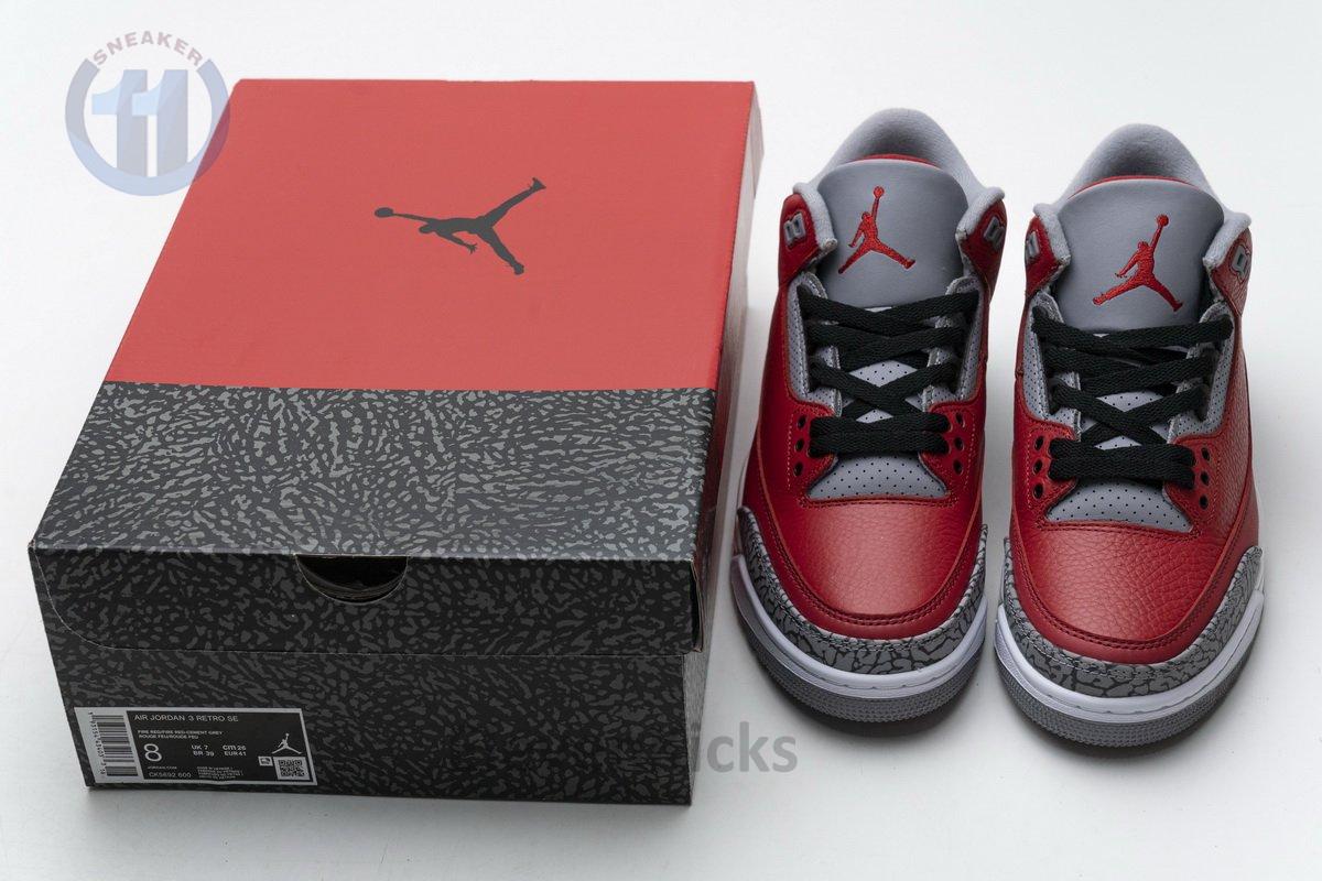 CK5692-600 Air Jordan 3 Retro SE Unite Fire Red
