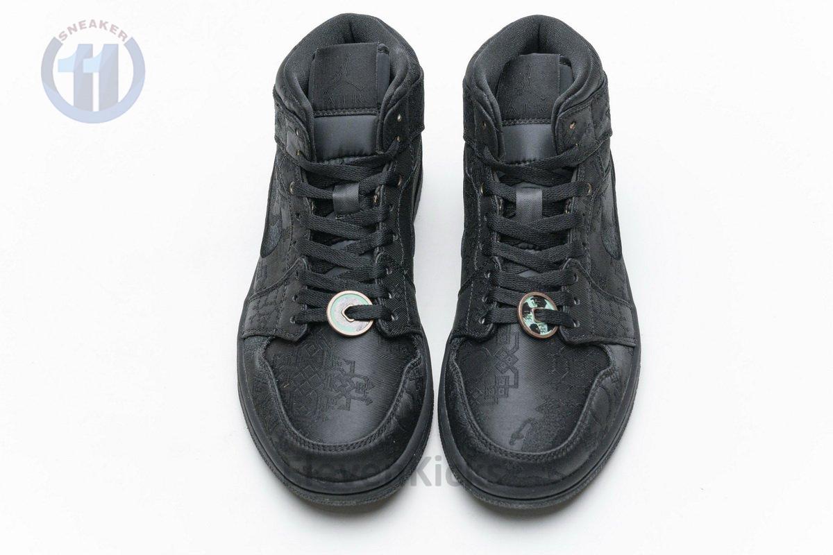 CU2804-300 Edison Chen x Air Jordan 1 Mid “Fearless Black”