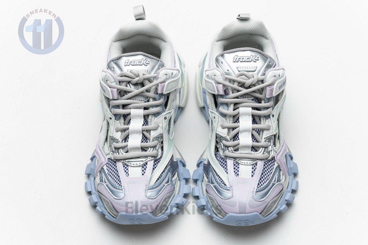 568615 W2GN3 9045 Blenciaga Track 2 Sneaker White Light Blue