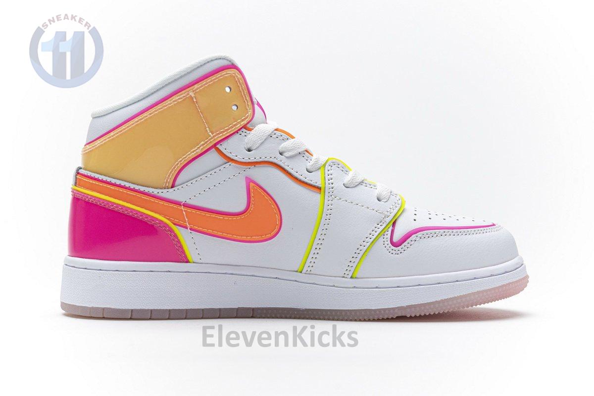 CV4611-100 Air Jordan 1 Mid GS “Edge Glow”