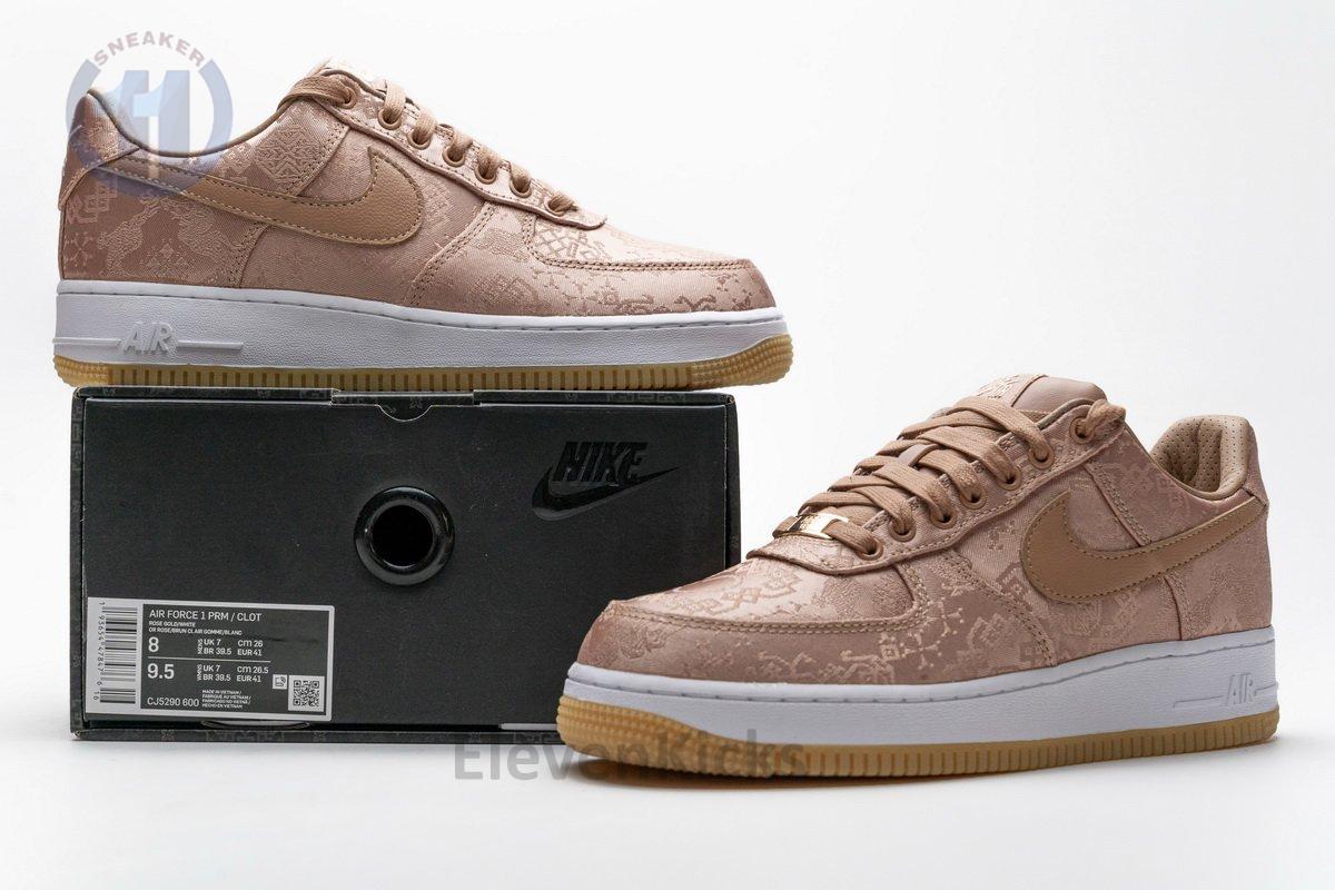 CJ5290-600 CLOT x Nike Air Force 1 Low “Rose Gold”