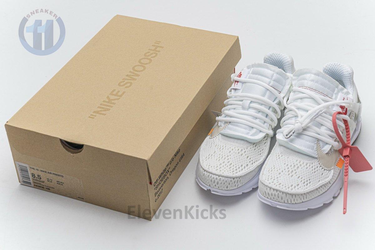 AA3830-100 OFF-WHITE x Nike Air Presto White