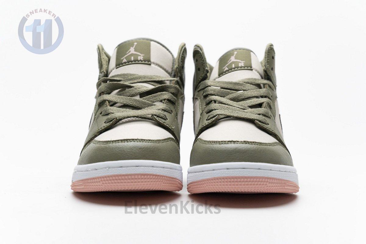 555112-225 Air Jordan 1 Mid GS Trooper Bleached Coral