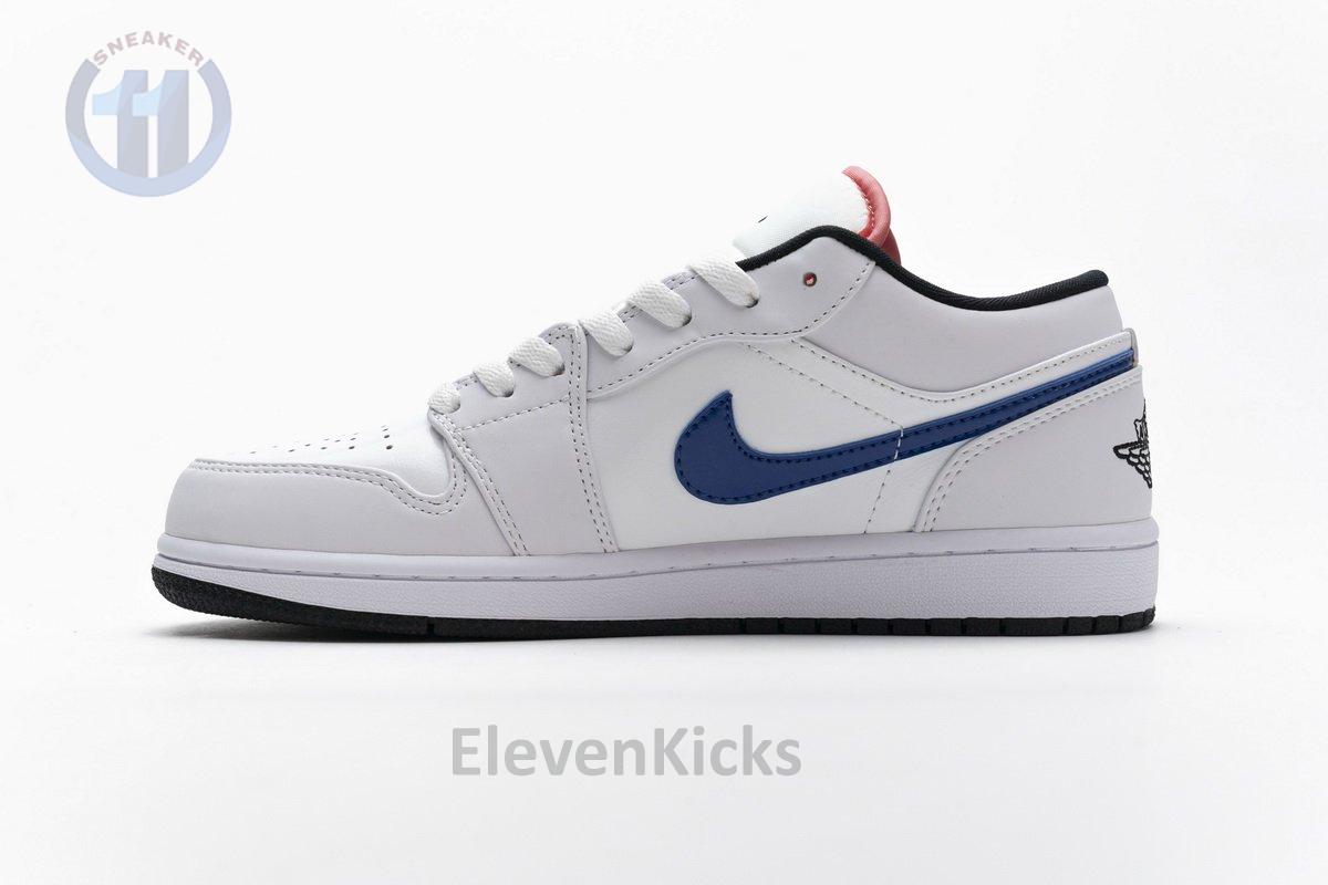 CW7009-100 Air Jordan 1 Low White Multi-Color