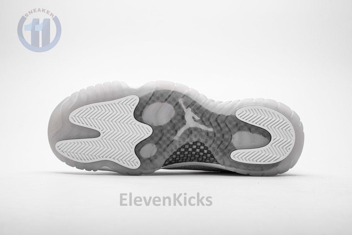 AR0715-100 WMNS Air Jordan 11 Retro White Metallic Silver