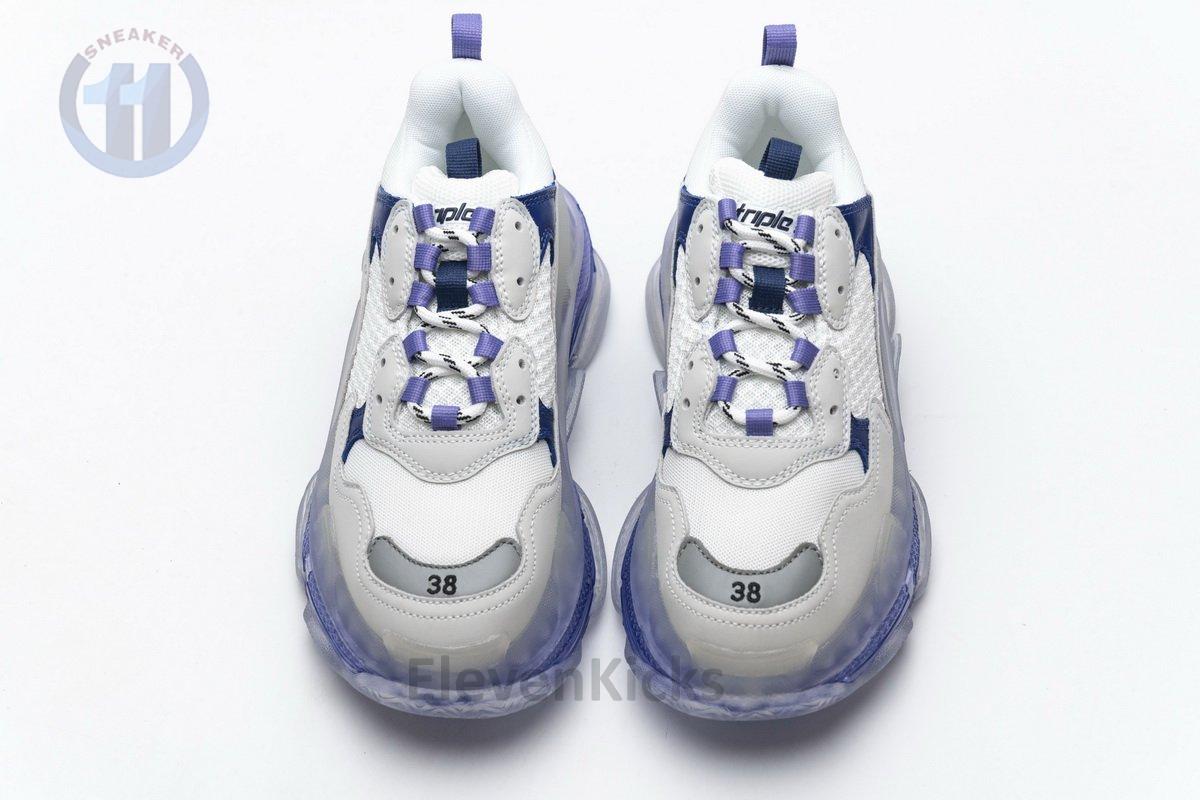 544351 w09e1 1322 Ba*len*cia*ga triple s white purple