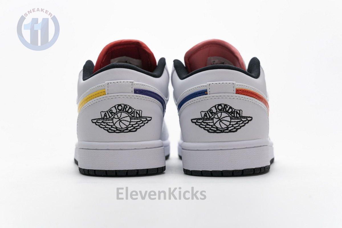 CW7009-100 Air Jordan 1 Low White Multi-Color