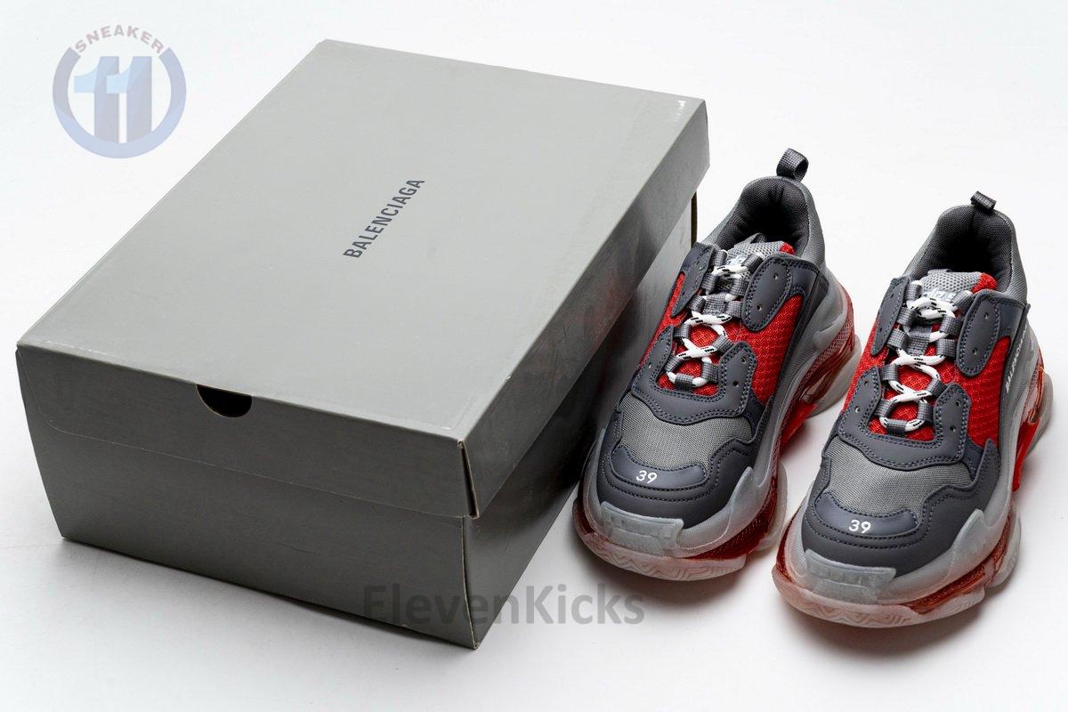 544351 w09o1 2262 Ba*len*cia*ga triple s grey red