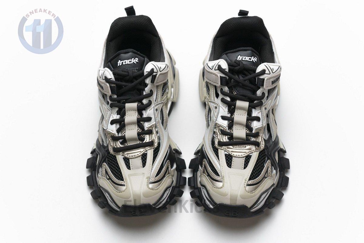570391 W2GN9 2009 Blenciaga Track 2 Sneaker Champagne Black