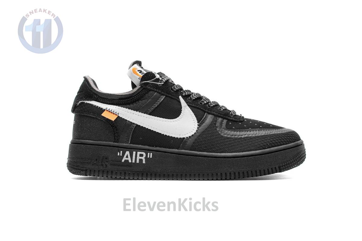 AO4606-001 OFF White X Air Force 1 Low Black
