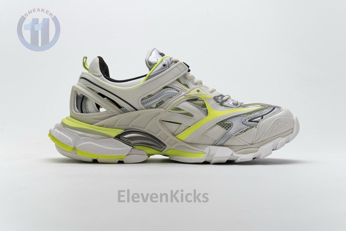 568515 W2ON3 9073 Blenciaga Track 2 Sneaker White Fluo Yellow