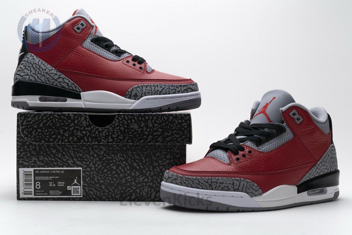 CK5692-600 Air Jordan 3 Retro SE Unite Fire Red
