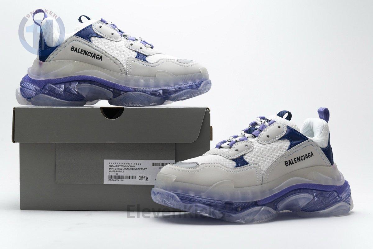 544351 w09e1 1322 Ba*len*cia*ga triple s white purple