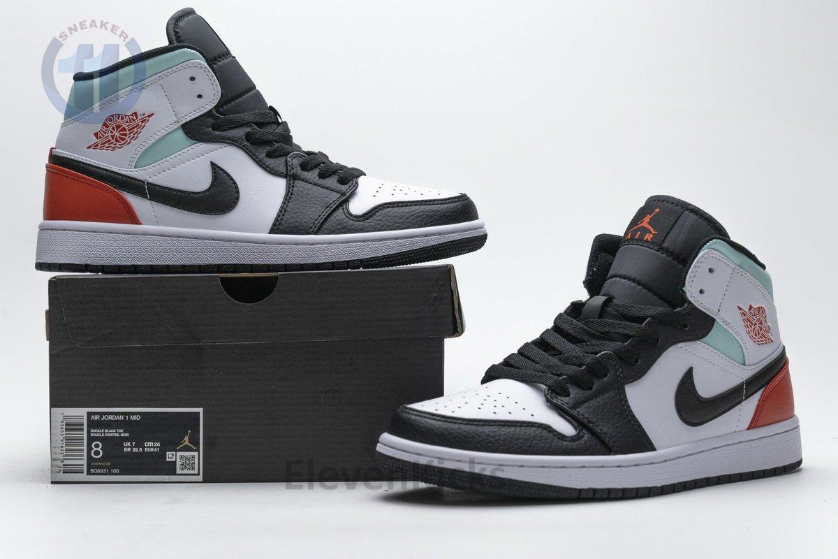BQ6931-100 Air Jordan 1 Mid GS Black Toe