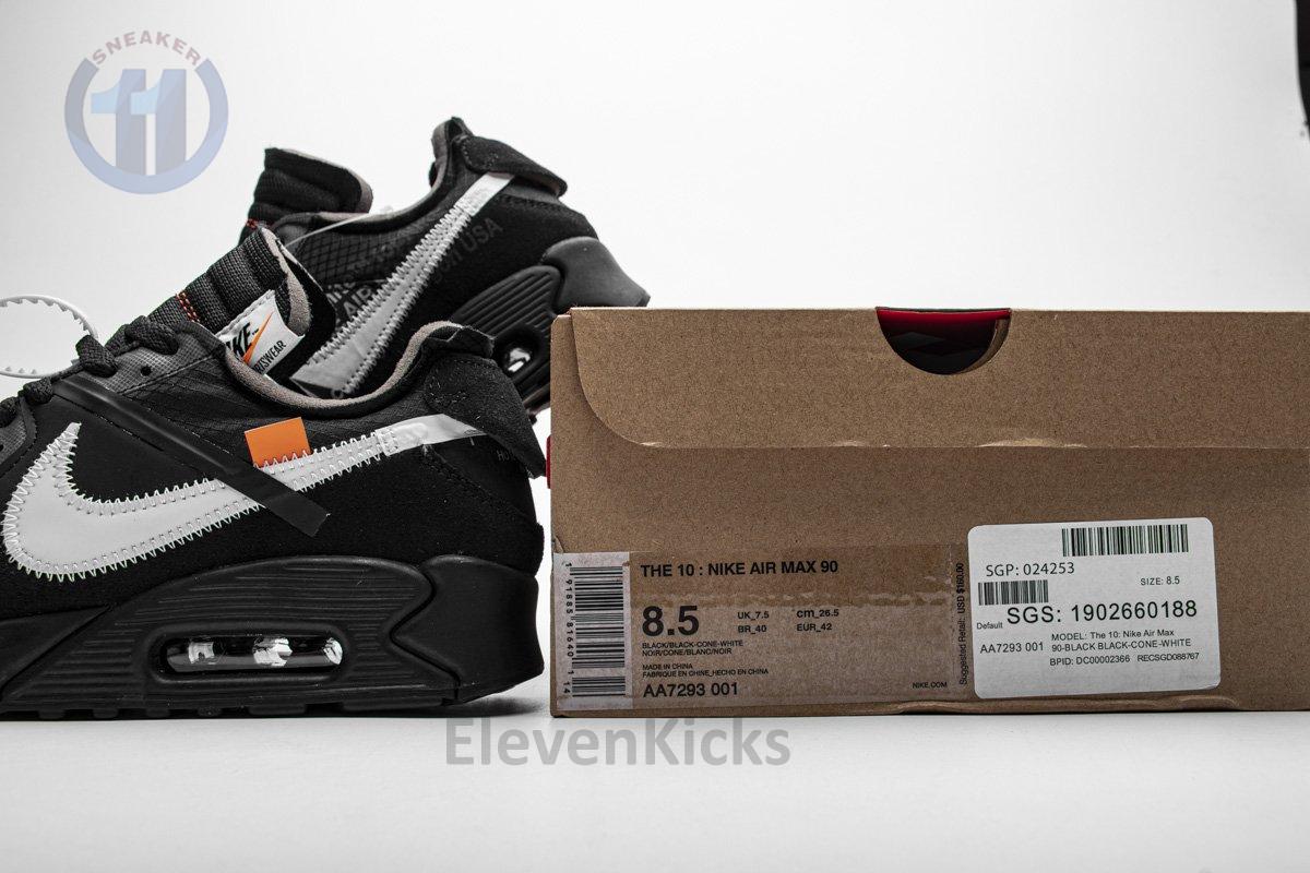AA7293-001 Off-White x Nike Air Max 90 “All Black”