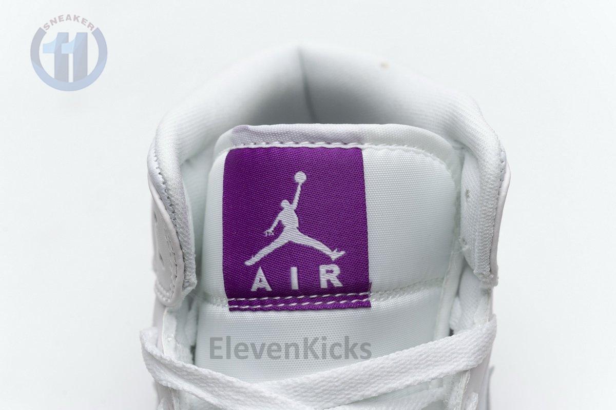 555112-100 Air Jordan 1 Mid SE White Fuchsia Blast