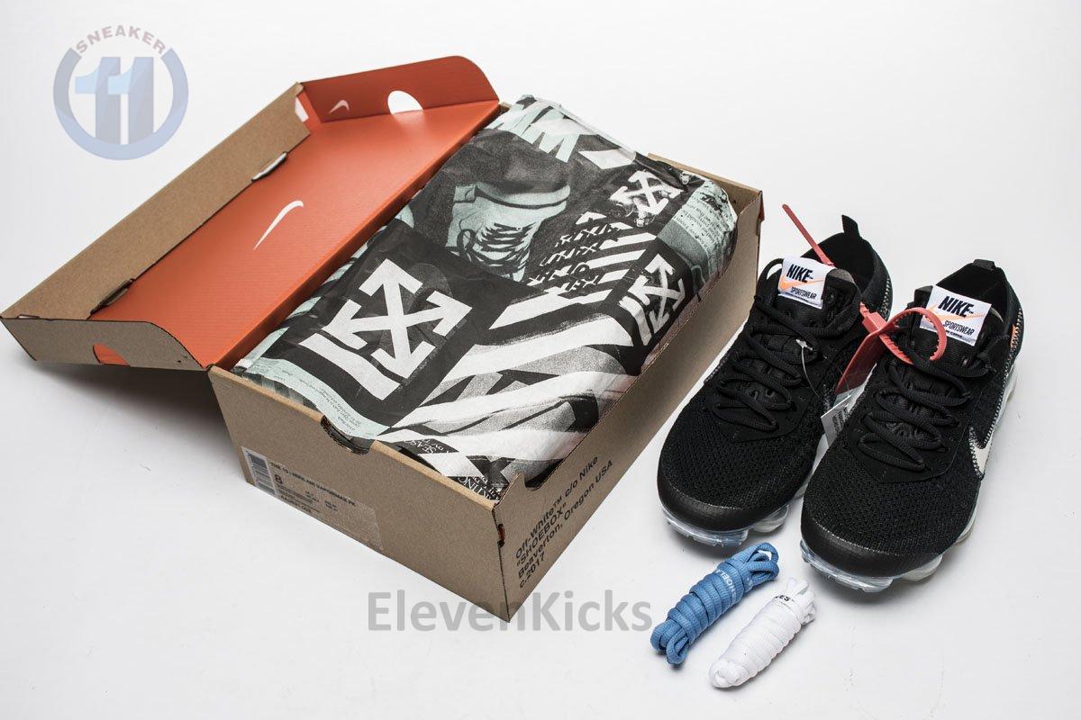 2018 1.0 AA3831-002 Off White x Nike Air VaporMax 2018 ‘Black White’