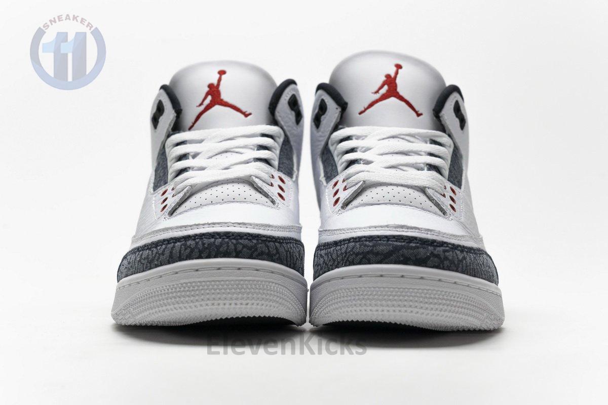 CZ6431-100 Air Jordan 3 Retro Fire Red Denim
