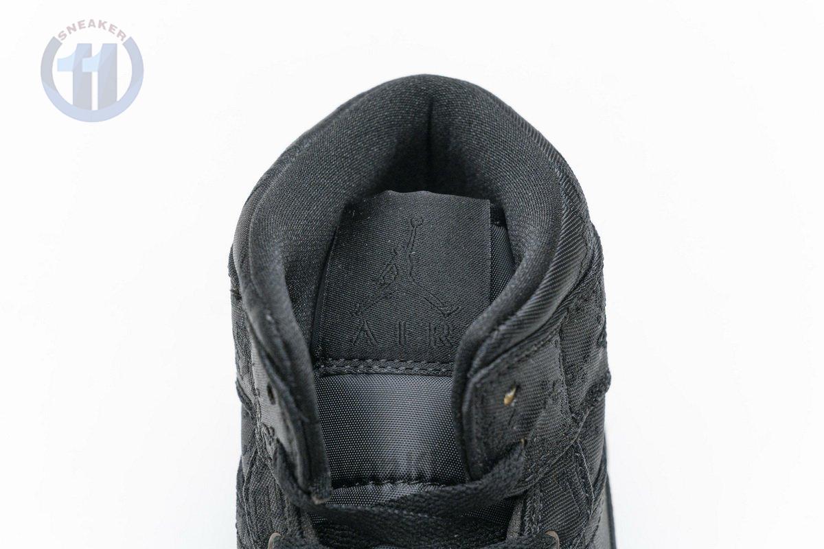 CU2804-300 Edison Chen x Air Jordan 1 Mid “Fearless Black”