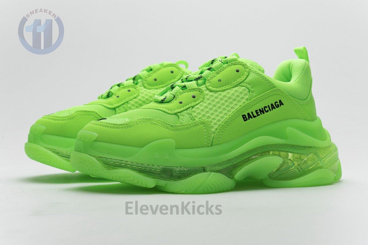 544351 w09o1 3802 Ba*len*cia*ga triple s fluorescent green