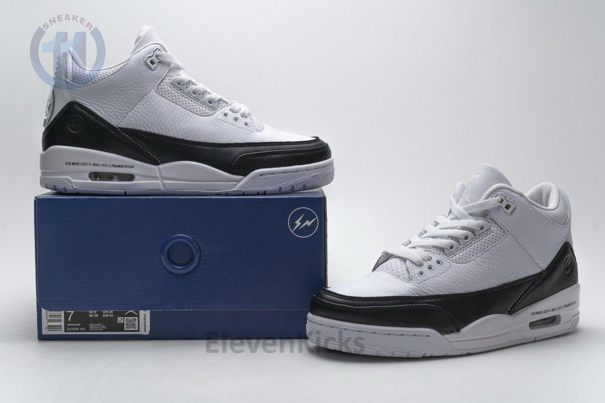 DA3595-100 Fragment Design x Air Jordan 3 Black White