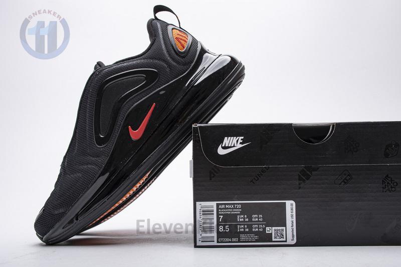 CT2204-002 Nike Air Max 720 Black Heper Crimson Red