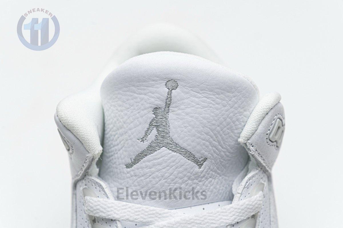 136064-111 Air Jordan 3 Retro Pure White