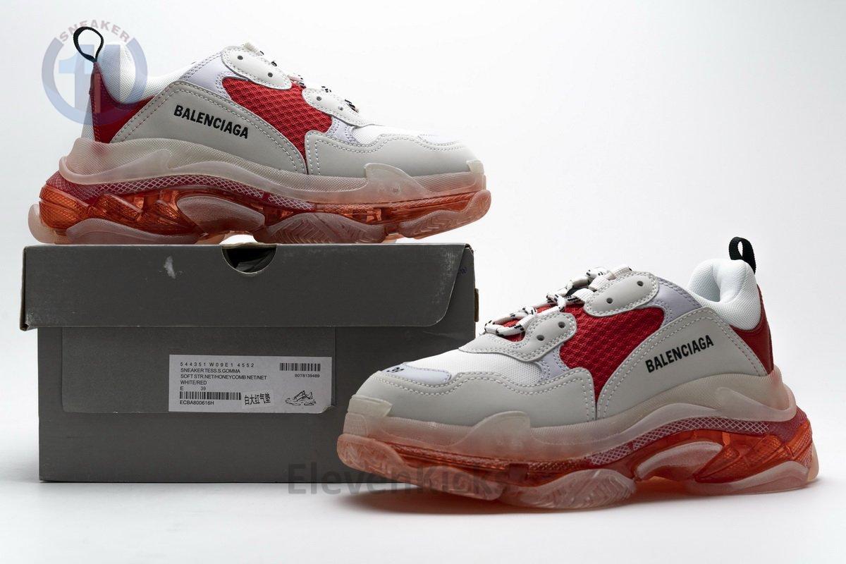 544351 w09e1 4552 Ba*len*cia*ga triple s white red
