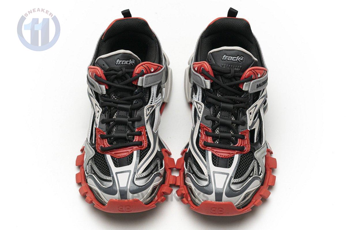 570391 W2GN3 1003 Blenciaga Track 2 Sneaker Grey Red
