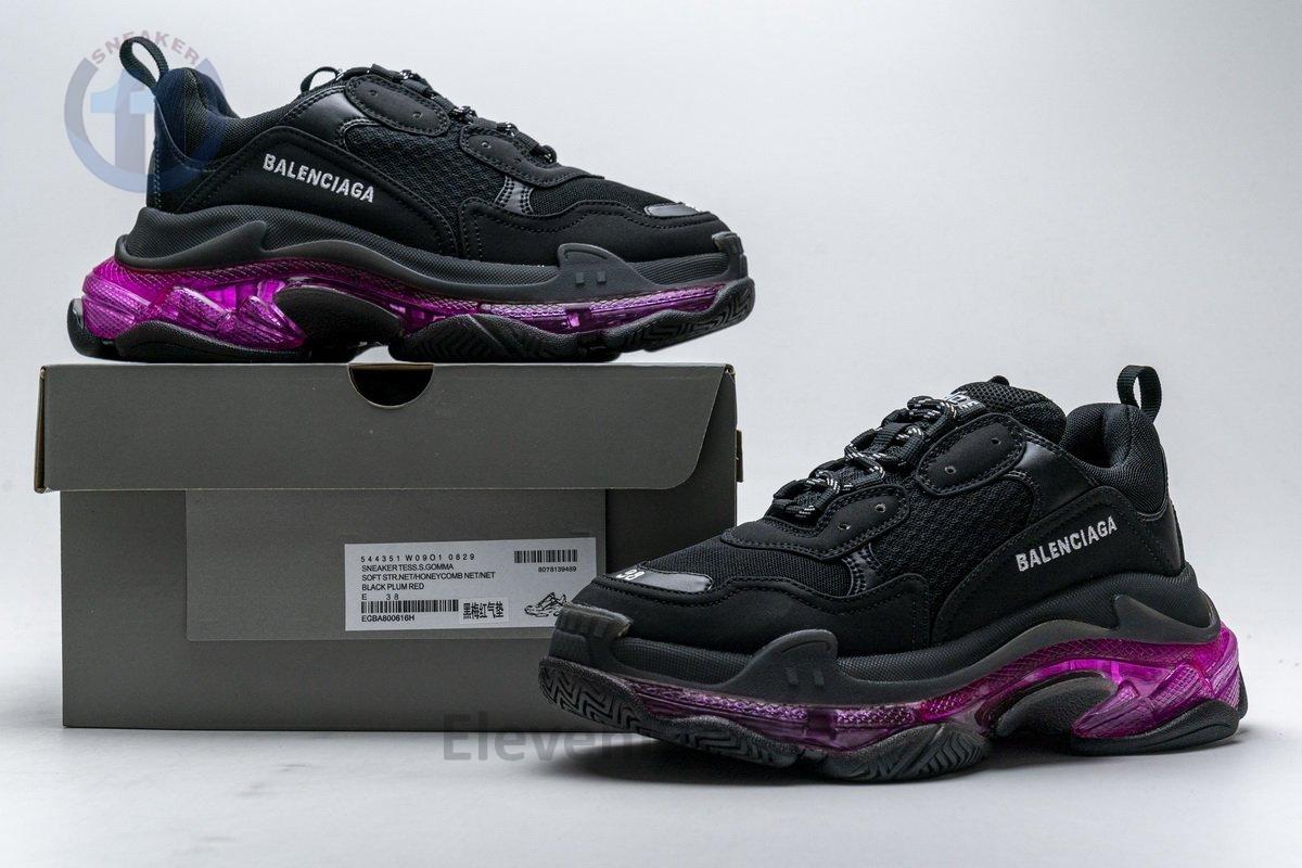 544351 w09o1 0829 Ba*len*cia*ga triple s black plum red